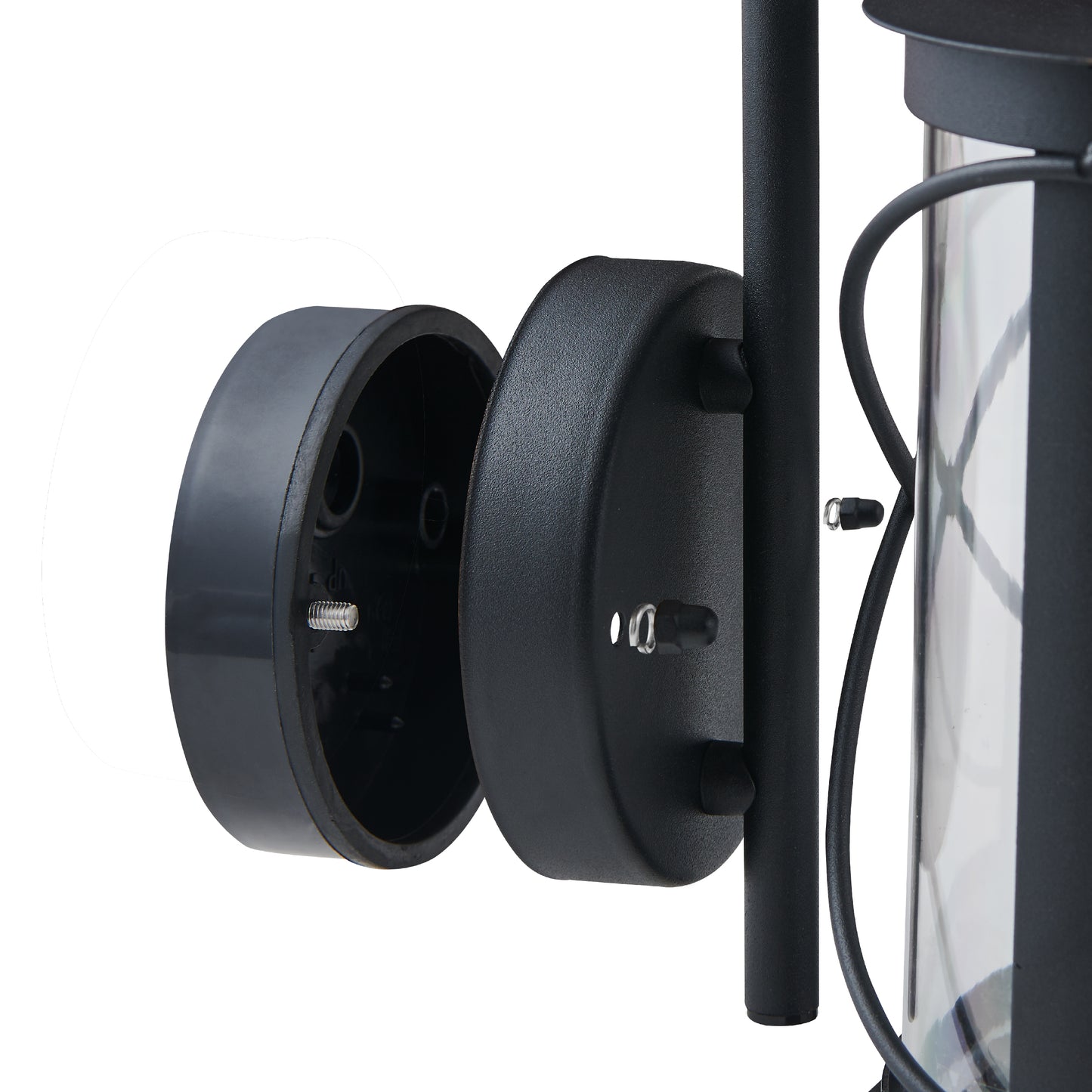 Hilburn Black Outdoor Wall Light