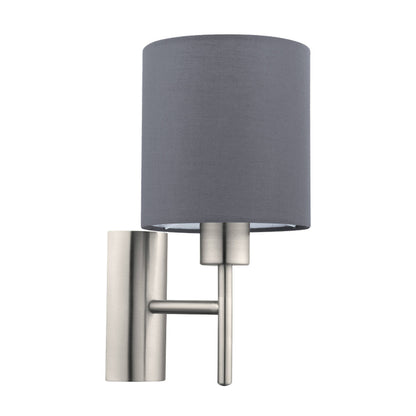 Pasteri Grey Wall Light with Switch