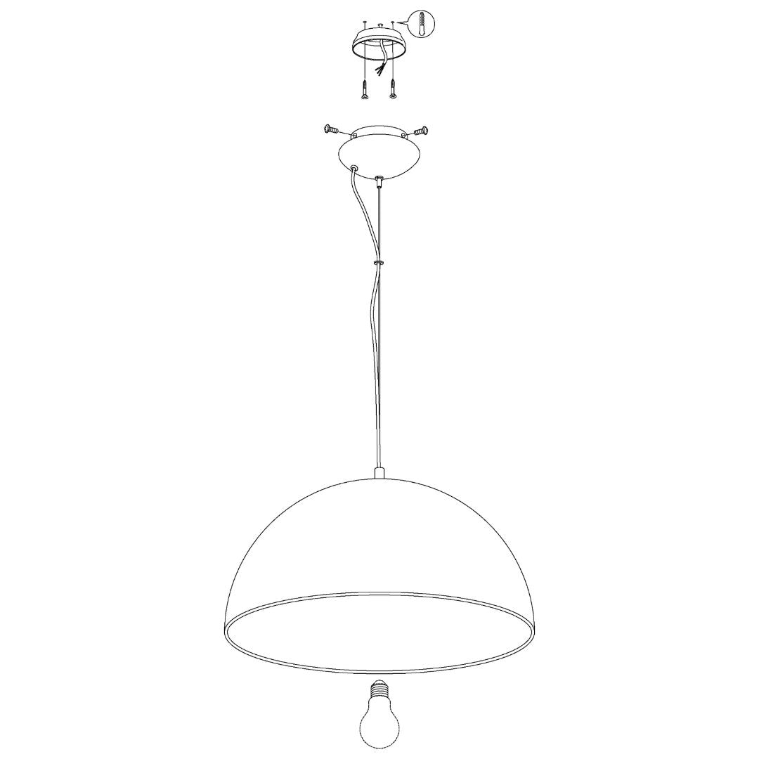 Gaetano Black Pendant