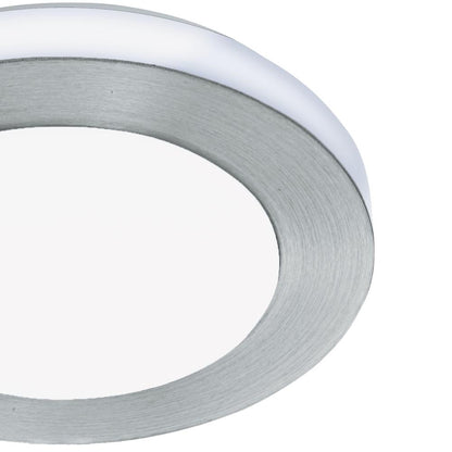 Carpi Silver LED Bathroom Flush Ceiling Light