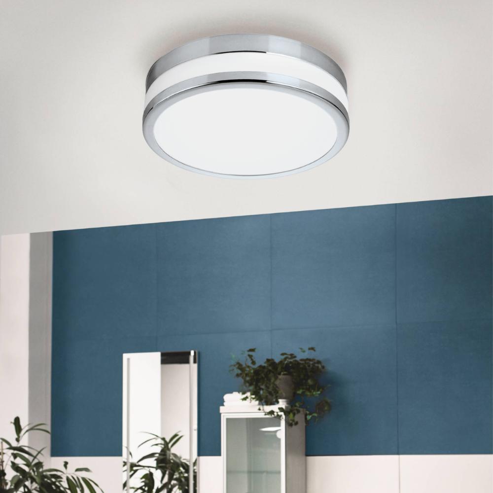 Palermo Chrome LED Bathroom Flush Ceiling Light