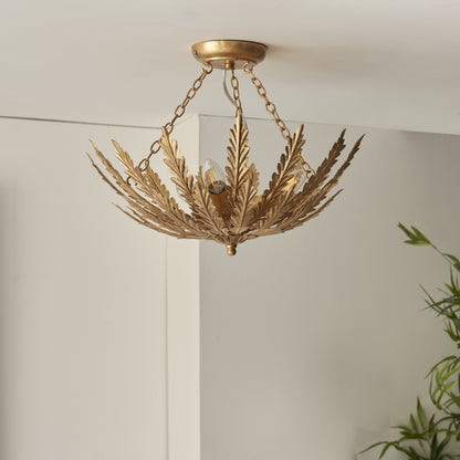 Delphine 3 Light Flush Gold
