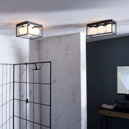 Beso 4 Light IP44 Semi Flush Light