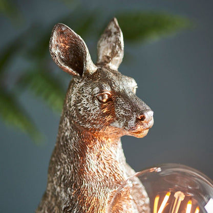 Skippy Vintage Silver Table Lamp