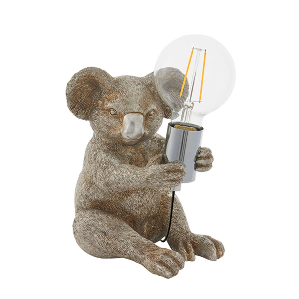 Wiggles Vintage Silver Table Lamp