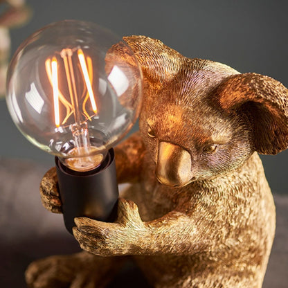 Wiggles Vintage Gold Table Lamp