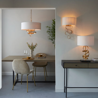 Natela Gold Leaf Ceiling Pendant