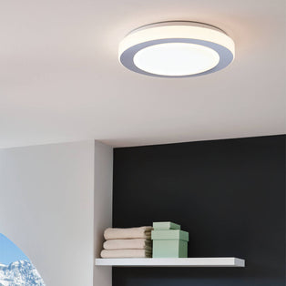 Carpi 3-Light White LED Flush Ceiling Light