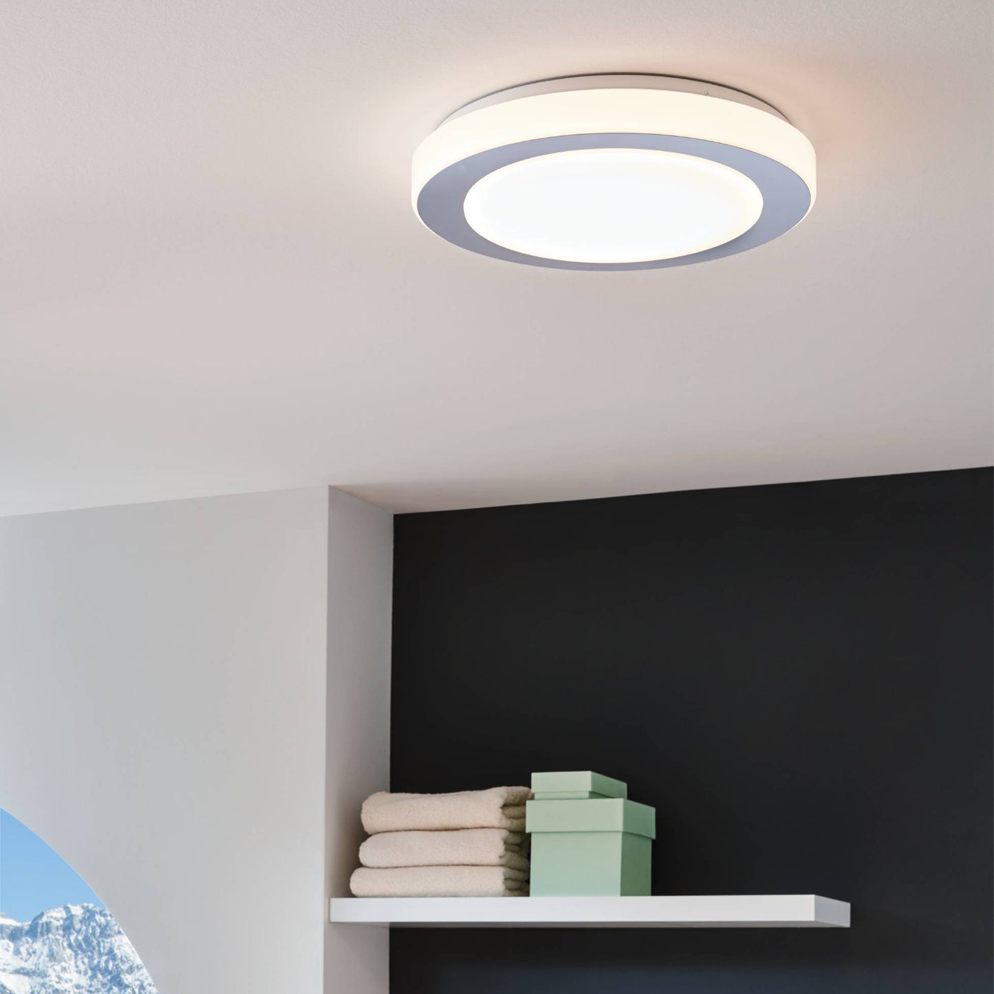 Carpi 3-Light White LED Flush Ceiling Light