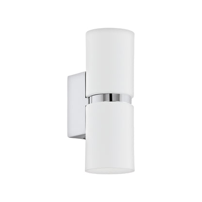 Passa 2-Light Silver LED Wall Light