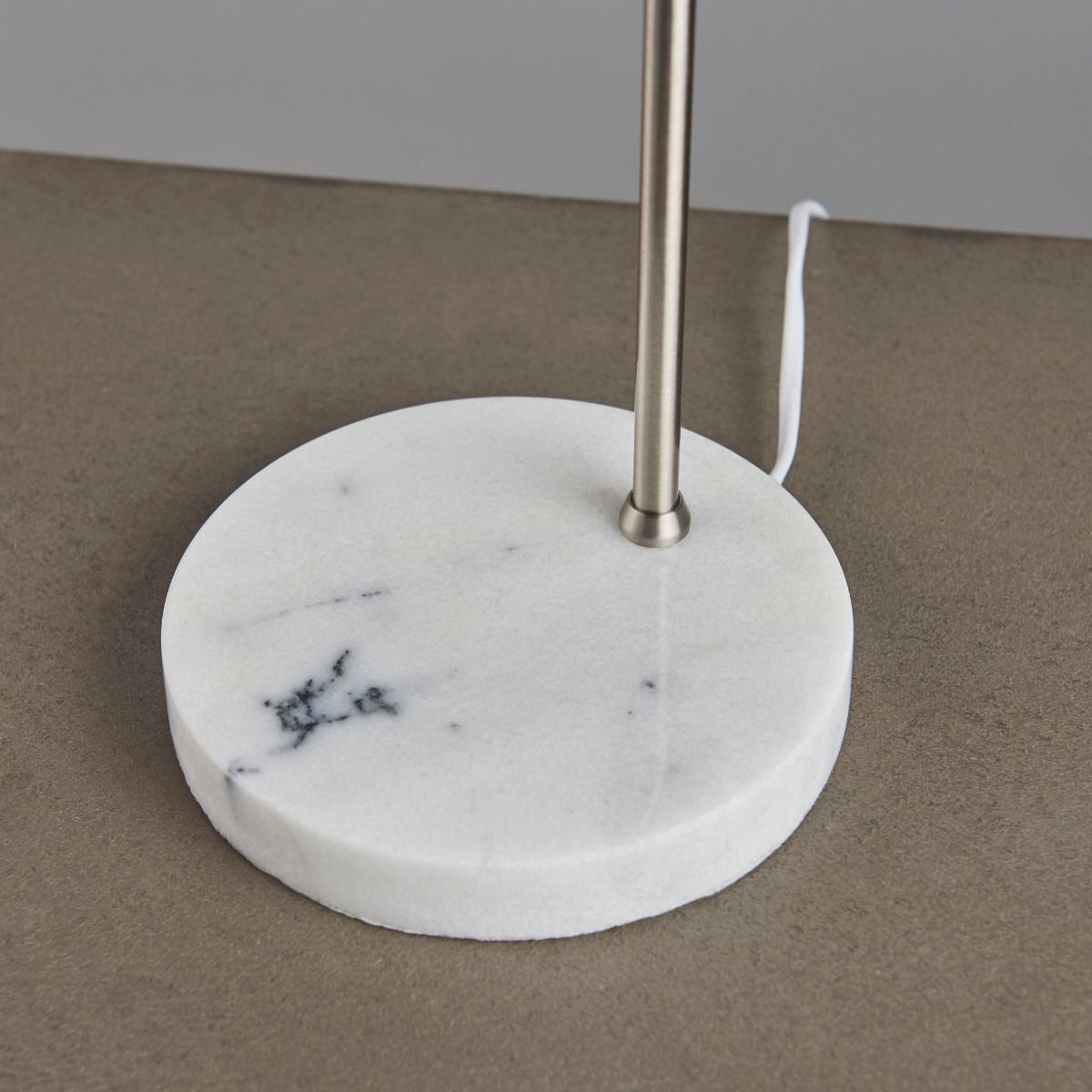 Carlo Polished Chrome & Marble Table Lamp