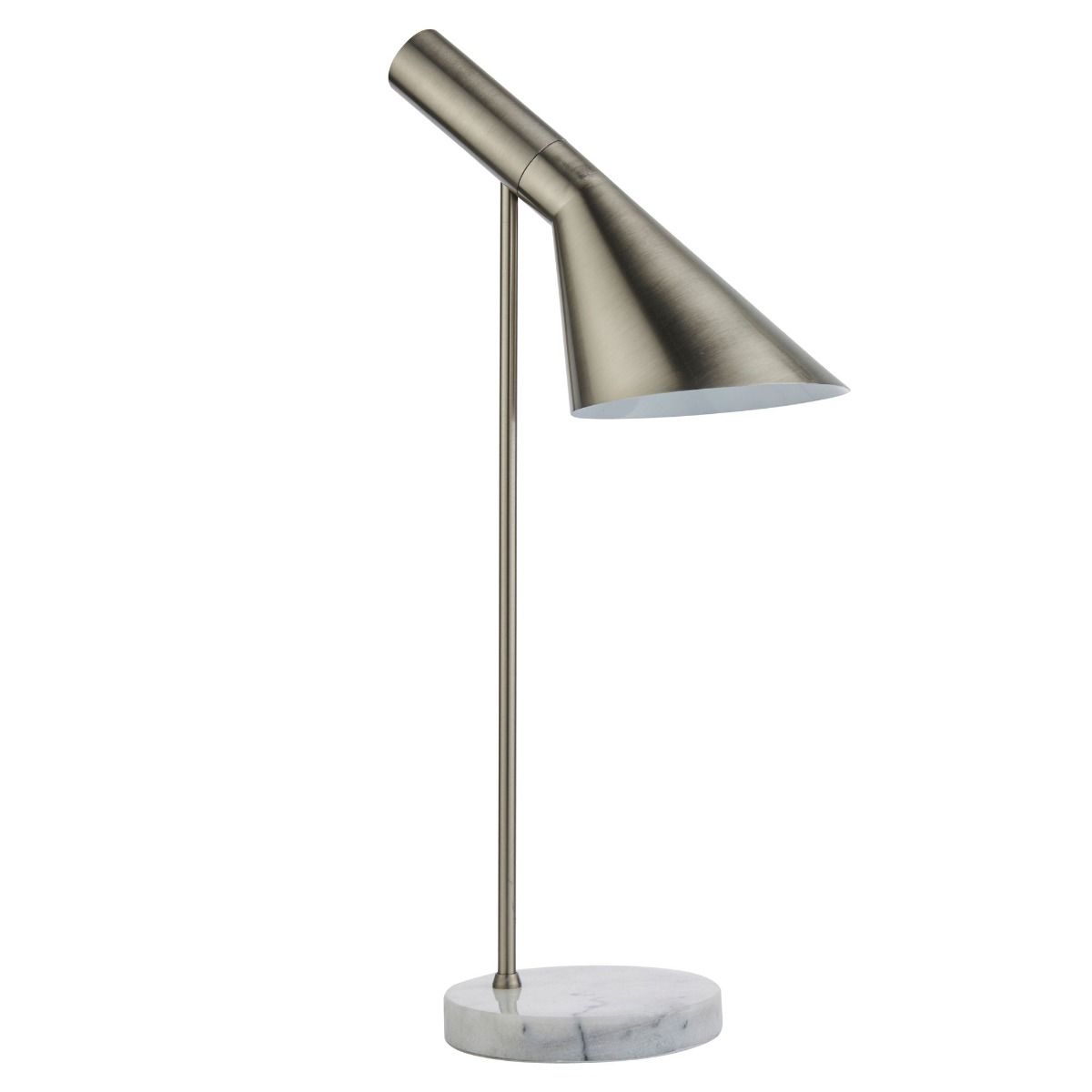 Carlo Polished Chrome & Marble Table Lamp