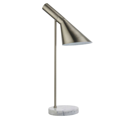 Carlo Polished Chrome & Marble Table Lamp