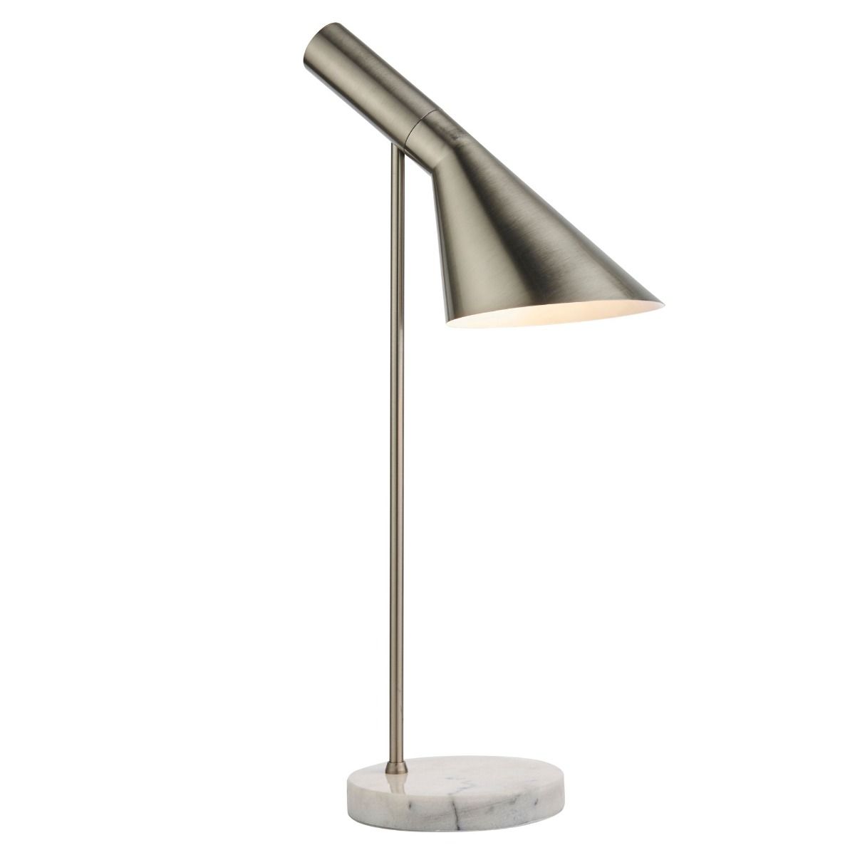 Carlo Polished Chrome & Marble Table Lamp