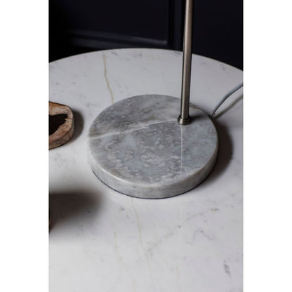 Carlo Polished Chrome & Marble Table Lamp