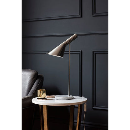 Carlo Polished Chrome & Marble Table Lamp