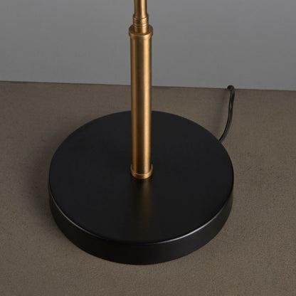 Largo Satin Brass & Black Desk Table Lamp