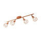 Zapata 4 Light Copper Spot Bar Ceiling Light