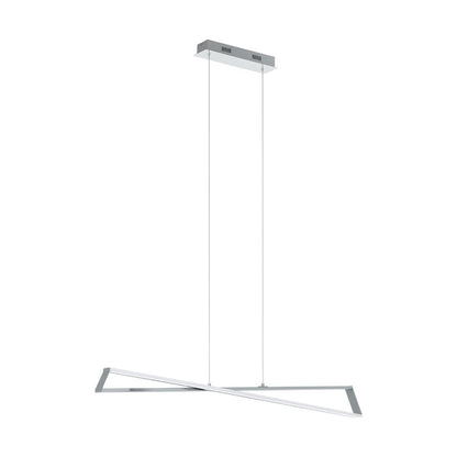 Agrela 2 Light Polished Chrome LED Linear Ceiling Pendant