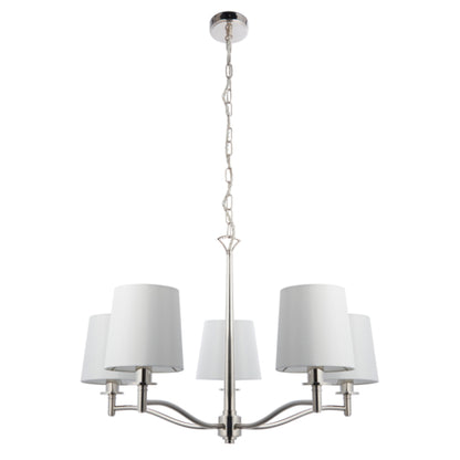 Ortona Nickel 5 Light Chandelier