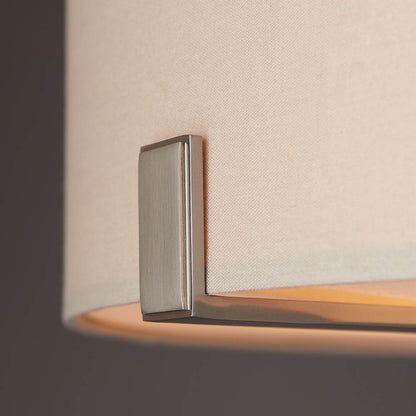 Hayfield 3 Light Satin Nickel & Grey Ceiling Pendant