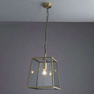 Hurst 1 Light Antique Brass Ceiling Pendant