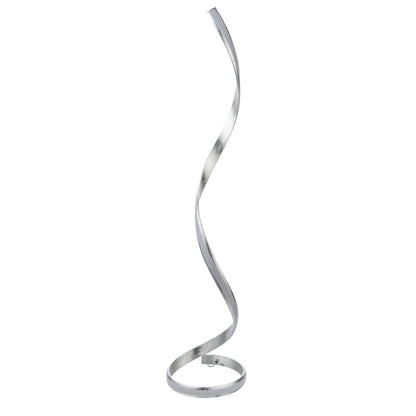 Aria LED Silver Leaf Floor Lamp