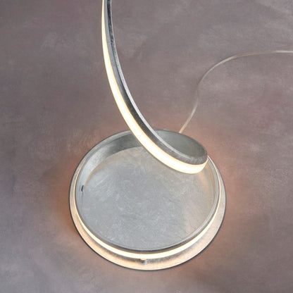 Aria LED Silver Leaf Floor Lamp
