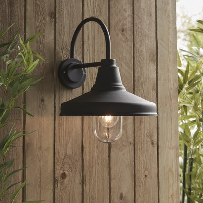 Farmhouse 1 Light Wall Light Black