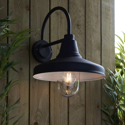 Farmhouse 1 Light Wall Light Black