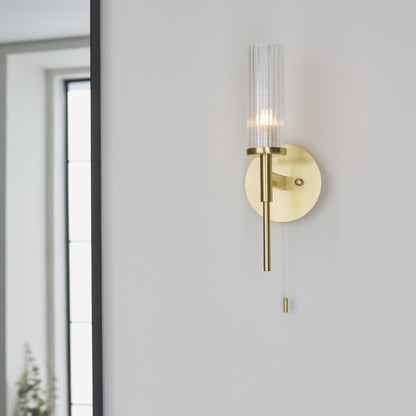 Talo Wall Light IP44 Satin Brass
