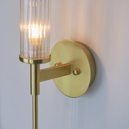 Talo Wall Light IP44 Satin Brass