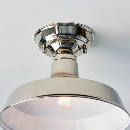 Darton Polished Nickel Semi-Flush Ceiling Light