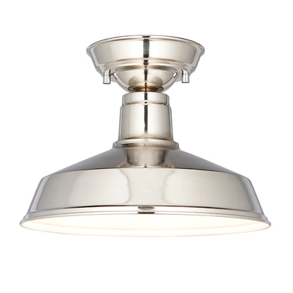 Darton Polished Nickel Semi-Flush Ceiling Light