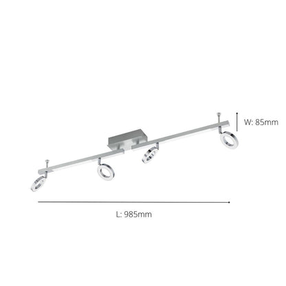 Cardillio 4 Light LED Spotlight Bar