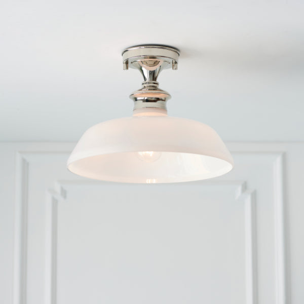 Barford Semi Flush Opal Ceiling Light