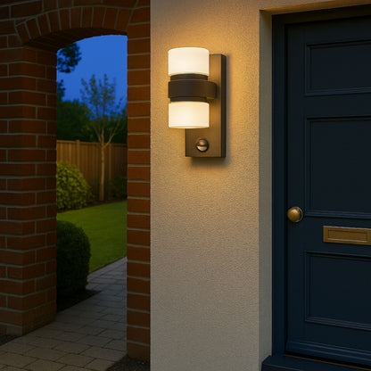 Atollari 2-Light Grey LED Outdoor Wall Light