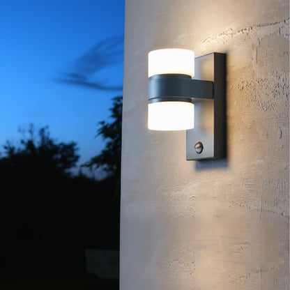 Atollari 2-Light Grey LED Outdoor Wall Light