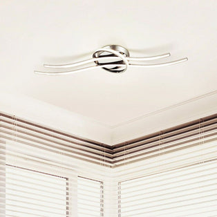Selvina LED Silver Flush Ceiling Light