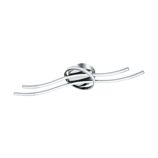 Selvina LED Silver Flush Ceiling Light