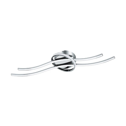 Selvina LED Silver Flush Ceiling Light