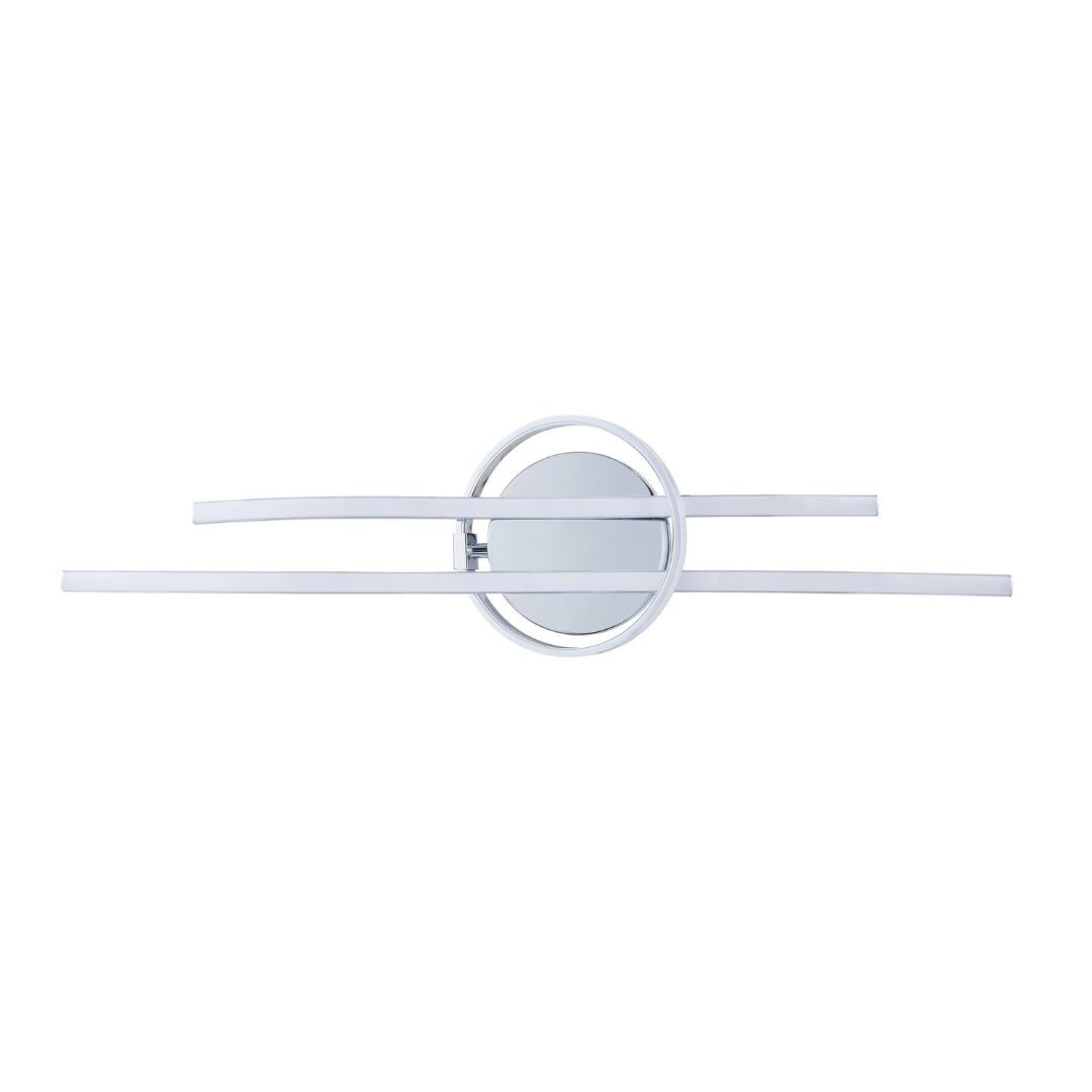 Selvina LED Silver Flush Ceiling Light