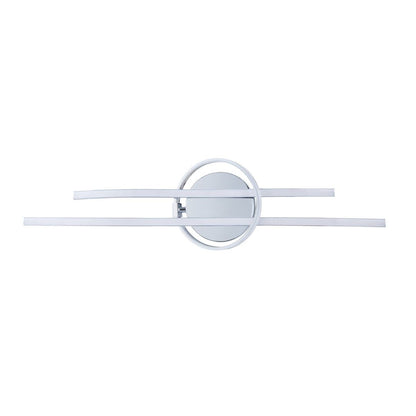 Selvina LED Silver Flush Ceiling Light