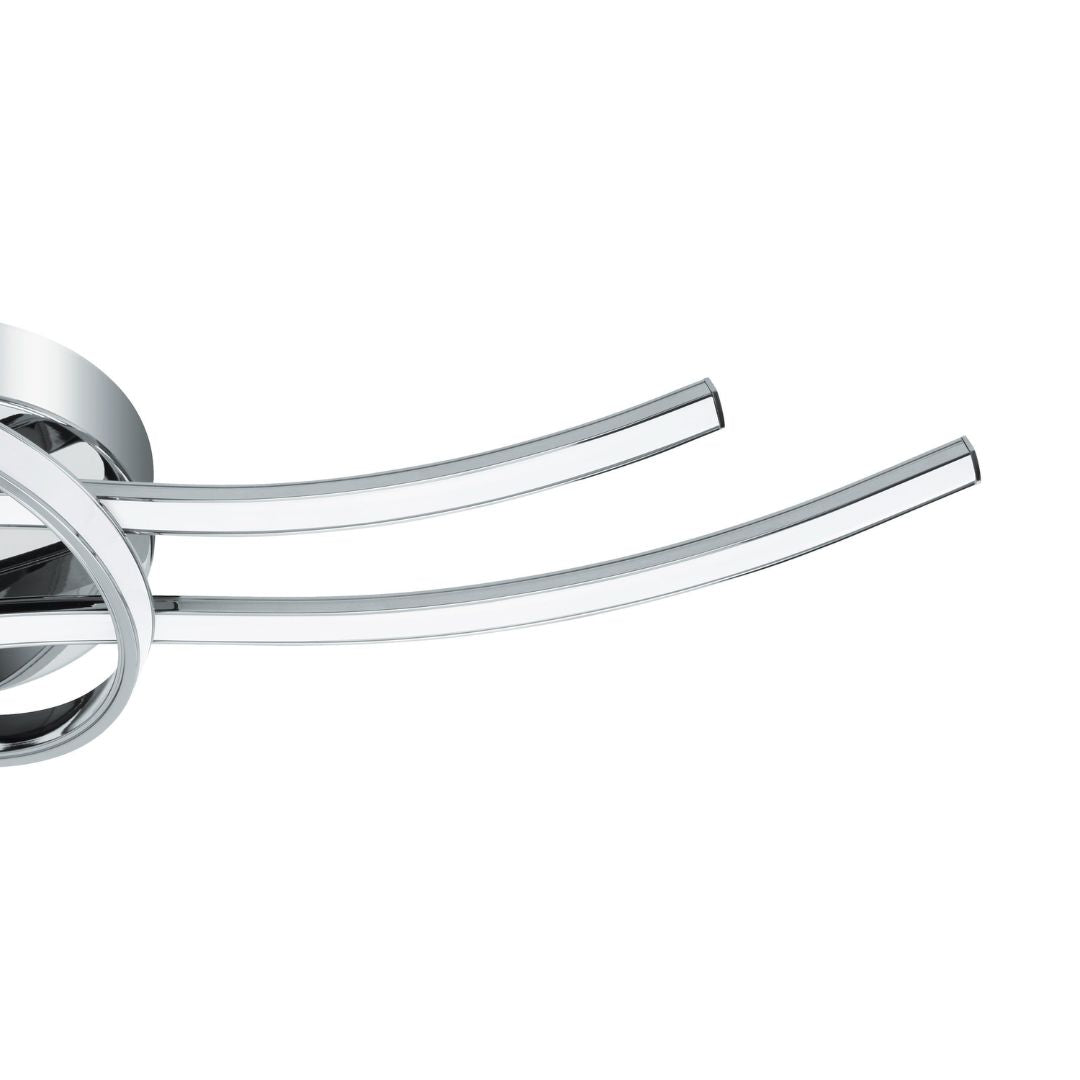 Selvina LED Silver Flush Ceiling Light