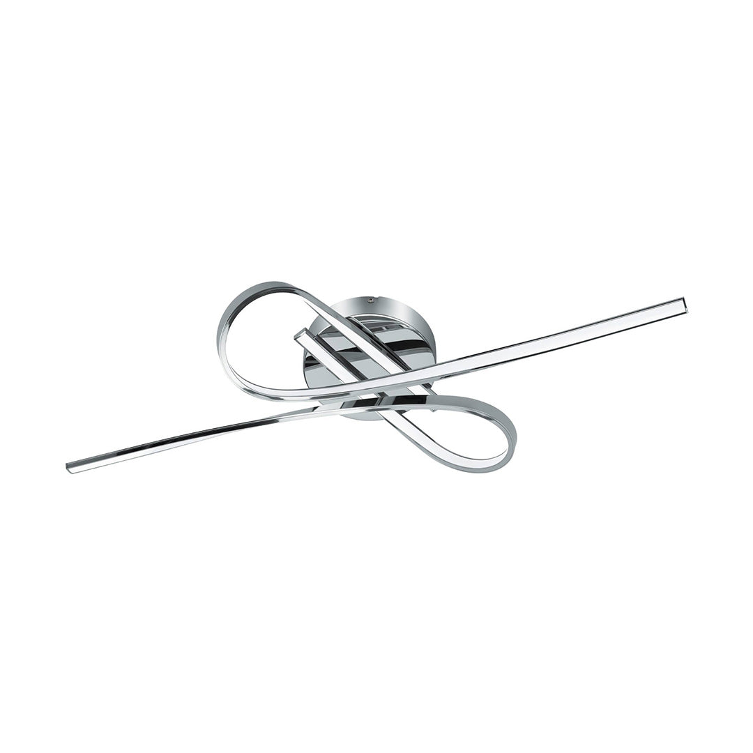 Selvina LED Flush Ceiling Light Polished Chrome