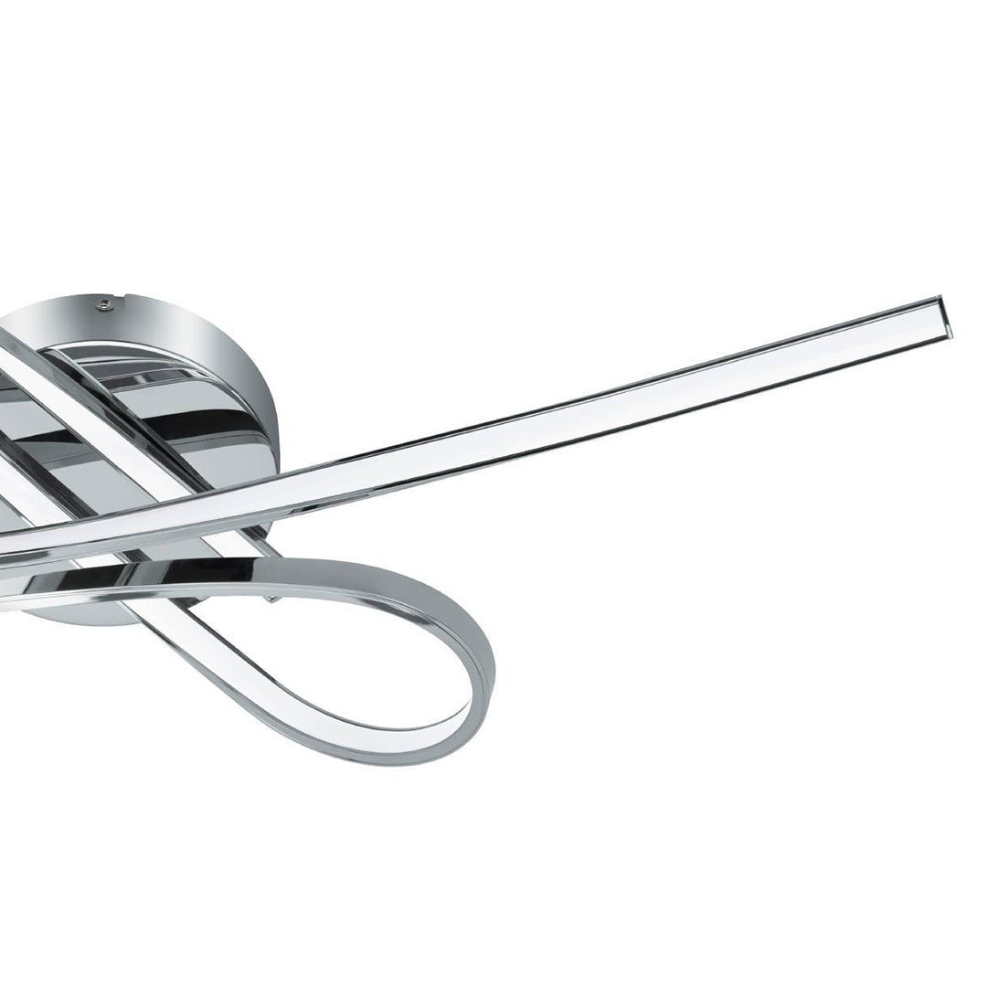Selvina LED Flush Ceiling Light Polished Chrome