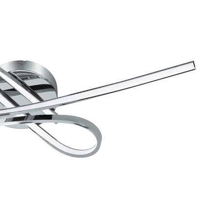 Selvina LED Flush Ceiling Light Polished Chrome