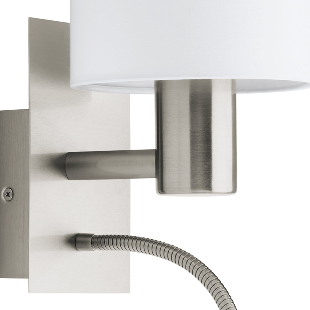 Pasteri White Wall Light with Spotlight