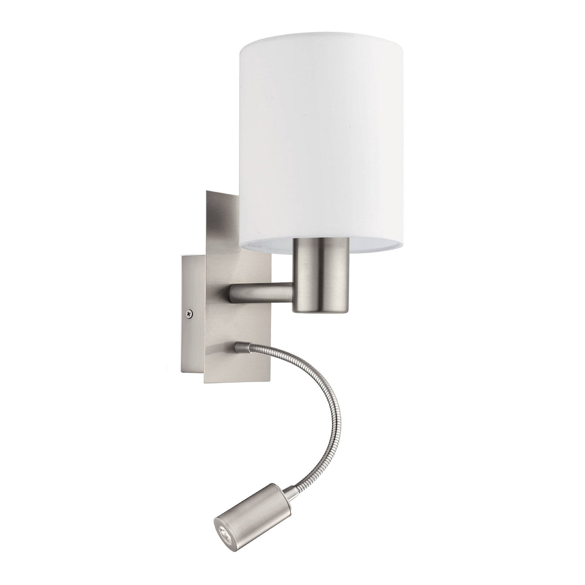 Pasteri White Wall Light with Spotlight