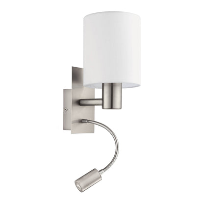 Pasteri White Wall Light with Spotlight